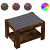 vidaXL Stolić za kavu LED boja hrasta 73x53x45 cm konstruirano drvo