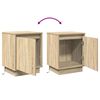 vidaXL Noćni ormar s 2 pcs sonoma hrast 39 x 34.5 x 50 cm