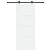 vidaXL Klizna vrata 93 x 232 cm Konstruirano drvo Bijela i crna