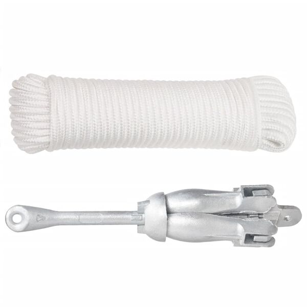 vidaXL Sidro s užetom srebrno 4 kg vruće pocinčano lijevano željezo