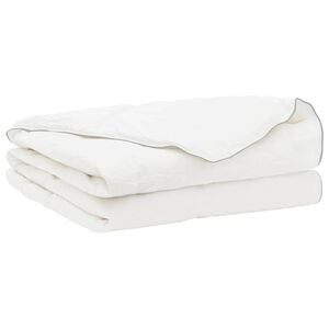vidaXL Poplun FULDA 200 x 220 cm Ljeto 100 GSM 90% gusjeg perja Bijela