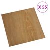 vidaXL Podne daske 55 pcs Smeđa 5,11 m&sup2; PVC