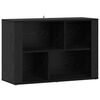 vidaXL Kreveta Crni hrast 80 x 30 x 53 cm Konstruirano drvo