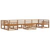 vidaXL Set vanjskih sofa 8 pcs Prirodna Čvrsto drvo akacije