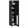 vidaXL Highboard 2 pcs Crni hrast Konstruirano drvo