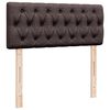 vidaXL Krevet box spring s madracem tamnosmeđi 120 x 190 cm od tkanine