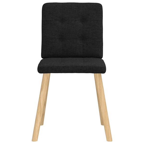 vidaXL Blagovaonske stolice od tkanine 2 kom crne