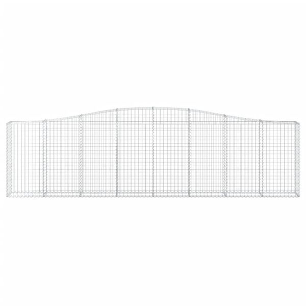 vidaXL Lučne gabionske košare 20kom 400x30x100/120cm pocinčano željezo