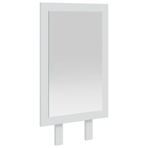 vidaxl Ogledalo FAUSKE Bijela 43 x 3,5 x 77 cm Pravokutni