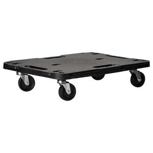 vidaXL Transportna kolica crna 58 x 38 x 12 cm PP