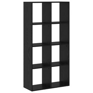 vidaXL Ormarić za knjige 8 razina 69,5 x 29 x 137,5 cm Crni hrast
