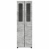 vidaXL Highboard s policom FLORIN Betonski sivi 60 x 35 x 182 cm