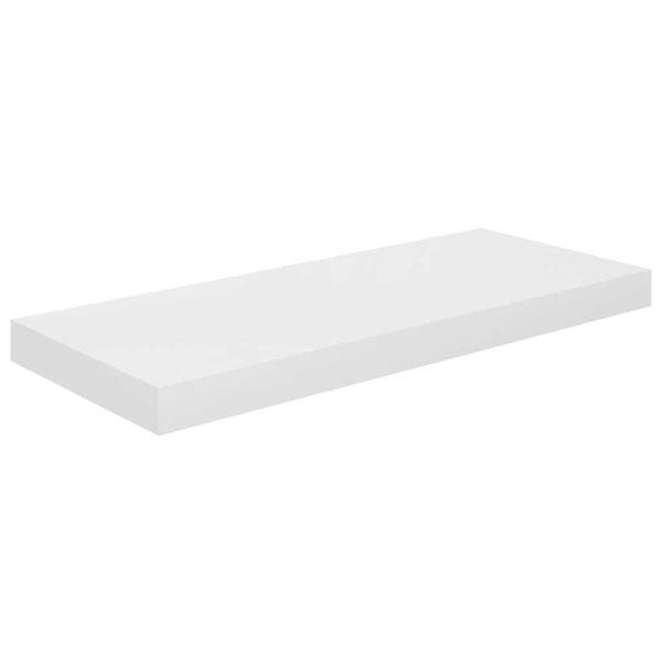 vidaXL Plutajuća zidna polica visoki sjaj bijela 60x23,5x3,8 cm MDF