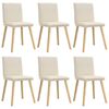 vidaXL Blagovaonske stolice 6 kom platnene