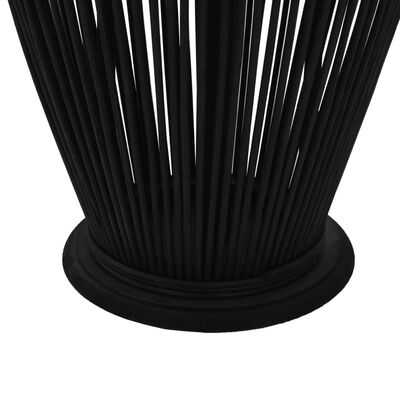 vidaXL Viseći svijećnjak od bambusa crni 95 cm