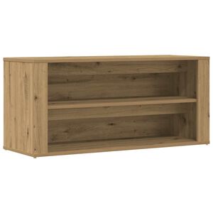 vidaXL Klupa za cipele boja hrasta 100x35x45 cm konstruirano drvo