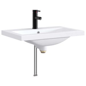 vidaXL Umivaonik za kupaonicu Mat Crna 61 x 40 x 16,5 cm Metal