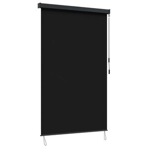 vidaXL Rolo zavjesa Crna 60 x 250 cm Tkanina i aluminij