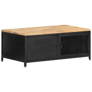 vidaXL Stolić za kavu 90 x 50 x 37 cm od masivnog grubog drva manga