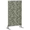 vidaXL Zaslon za privatnost 100 x 50 x 180 cm Čelik Maslinastozelena