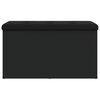 vidaXL Klupa za pohranu crna 82 x 42 x 45 cm od konstruiranog drva