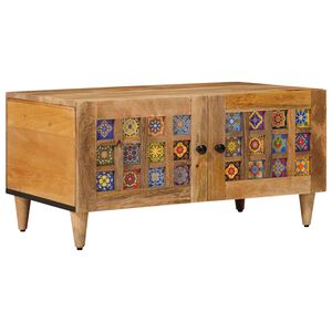 vidaXL Kava Stol Prirodna 80 x 50 x 40 cm Čvrsto drvo manga
