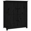 vidaXL Komoda crna 83 x 41,5 x 100 cm od masivne borovine