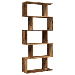 vidaXL Sobna pregrada / regal za knjige 5 razina 70x24x161 cm drveni