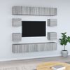 vidaXL 10-dijelni set TV ormarića sivog sonome konstruirano drvo