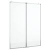 vidaXL Magnetna bijela ploča sklopiva 80 x 100 x 1,7 cm aluminijska