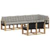 vidaXL Set vanjskih sofa 8 kom. Bijela i svjetlosiva