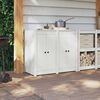 vidaXL Kuhinjska vrata 2 pcs Bijelo 50 x 9 x 82 cm Čvrsto borovo drvo