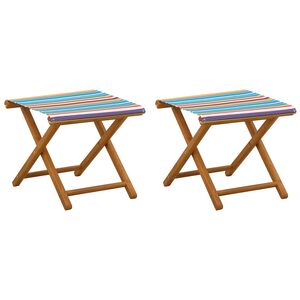 vidaXL Ležaljka 2 pcs Čvrsto drvo eukaliptusa &Scaron;areni