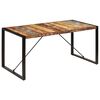 vidaXL Blagovaonski stol od masivnog obnovljenog drva 160 x 80 x 75 cm