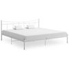 vidaXL Okvir za krevet bijeli metalni 200 x 200 cm