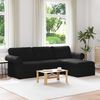 vidaXL Sofa Crna 215 x 138 x 80 cm tkanina