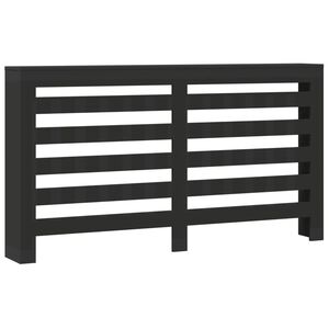 vidaXL Pokrov za radijator crni 175x20x82 cm konstruirano drvo