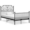 vidaXL Okvir za krevet crni metalni 120 x 200 cm