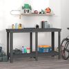 vidaXL Radni stol siva 140x50x80 cm od masivne borovine