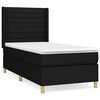 vidaXL Box spring krevet s madracem crni 90x190 cm od tkanine