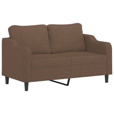 vidaXL 2-dijelni set sofa s jastucima smeđi od tkanine