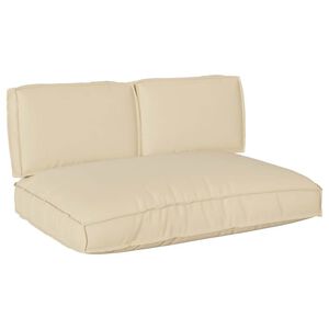 vidaXL Set jastučića Oxford tkanina Bež 120 x 80 x 52 cm