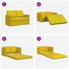 vidaXL Podni kauč na razvlačenje 2-u-1 tamnožuti 122x204x55 cm bar&scaron;un