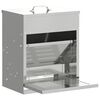 vidaXL Feeder s nogom za piliće Srebrno 33 x 42 x 40 cm Cinkani čelik