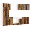 vidaXL Kuhinjska jedinica Lyon 8 pcs Staro drvo Konstruirano drvo
