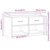 vidaXL Klupa za predsoblje SANDNES 87x40x50 cm od masivne borovine