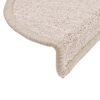 vidaXL Prostirke za stepenice 15 kom 56x17x3 cm poluokrugle boje taupe