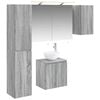 vidaXL Set ormarića za kupaonicu 5 pcs Siva Sonoma 50 x 14,5 x 70 cm