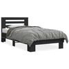 vidaXL Okvir kreveta crni 90 x 200 cm konstruirano drvo i metal