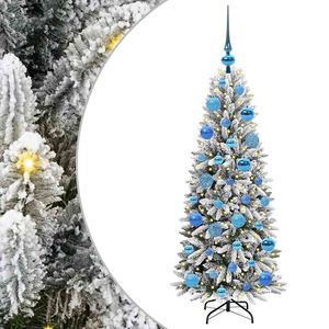 vidaXL Umjetno božićno drvce Bijela 120 cm PVC, plastika, čelik i PE